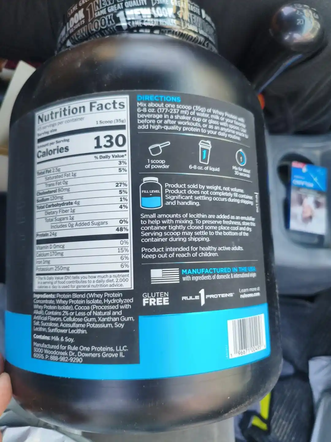 RULE1 WHEY blend 2.3 kg protien Amerika