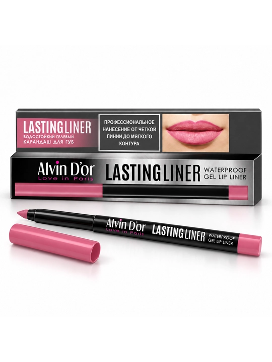 Lablar uchun avtomatik gelsimon suvga chidamli qalam Alvin D’or Lasting Liner