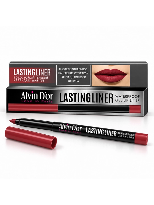 Lablar uchun avtomatik gelsimon suvga chidamli qalam Alvin D’or Lasting Liner