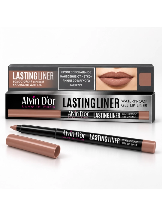 Lablar uchun avtomatik gelsimon suvga chidamli qalam Alvin D’or Lasting Liner