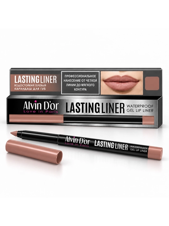 Lablar uchun avtomatik gelsimon suvga chidamli qalam Alvin D’or Lasting Liner