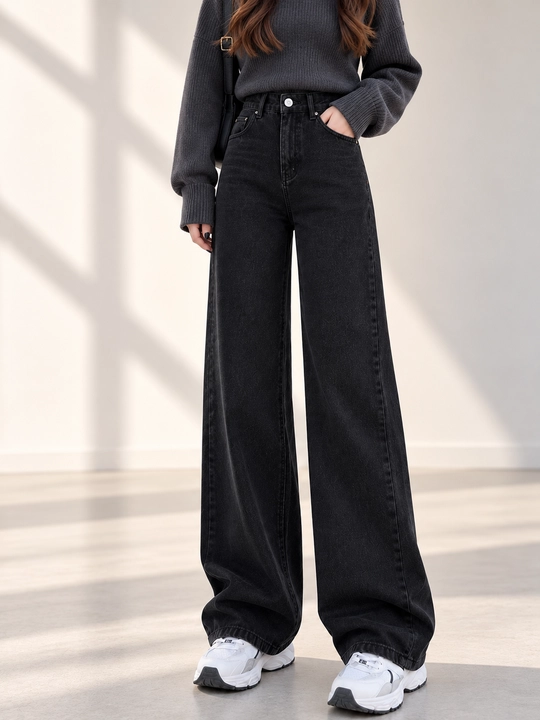 Ayollar uchun baland belli mom jinsilari— turli rangdagi denim shimlar, jinsi shimlar - 