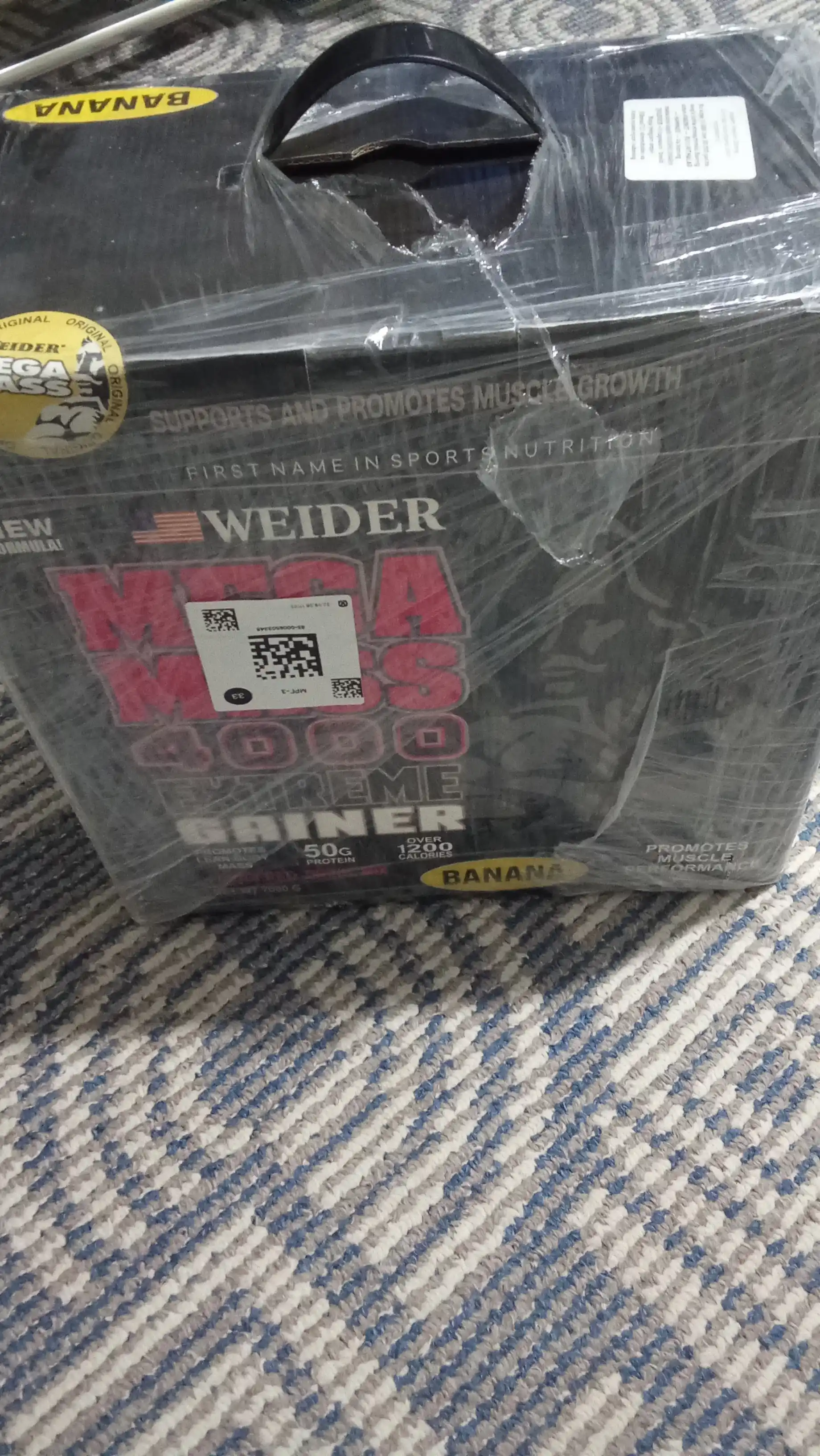 Гейнер Mega Mass Gainer Black, для набора массы, 7-3-1  кг