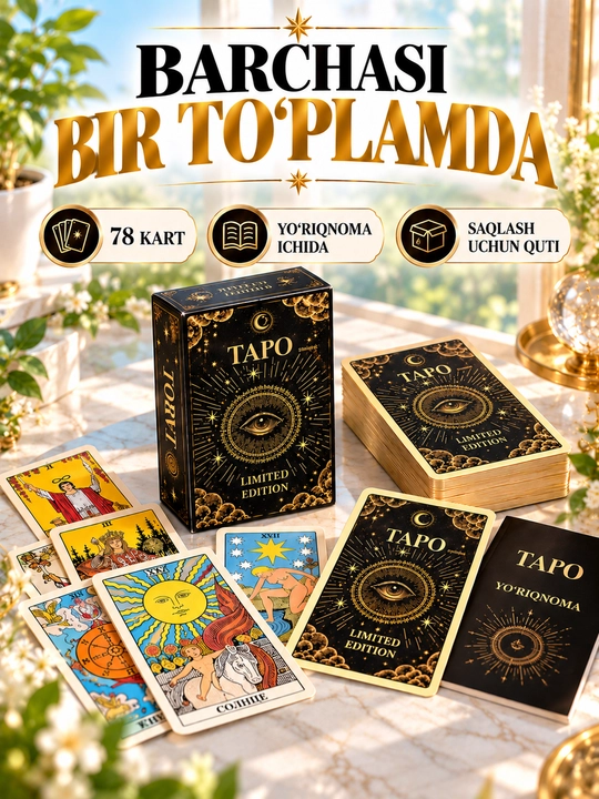Таро колода карт предсказаний, обучения, для гадания, 78 арканов