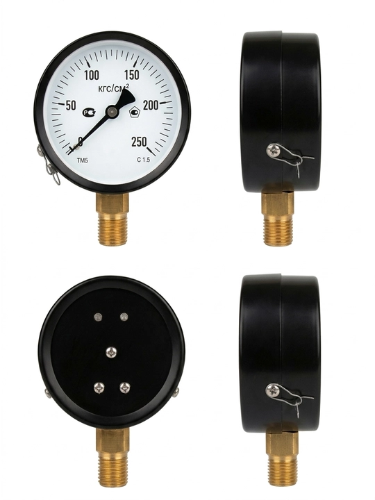 Radial manometr (diametri 100 mm, rezba 20 mm) — suv, gaz va isitish tizimlari uchun