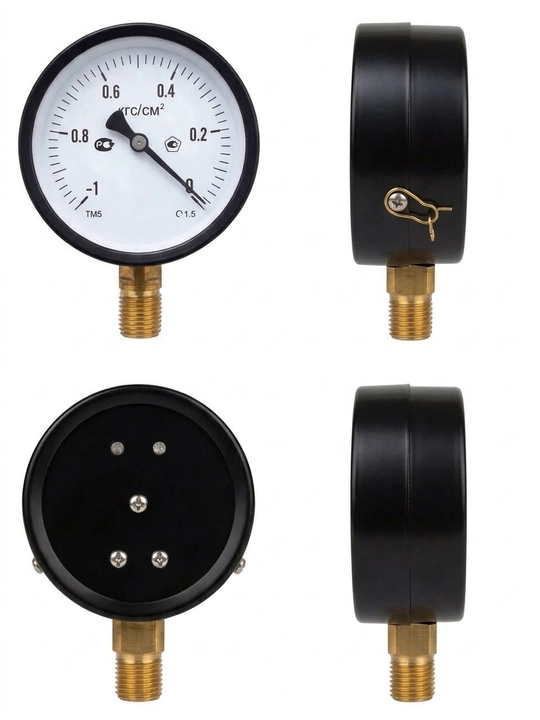 Radial manometr (diametri 100 mm, rezba 20 mm) — suv, gaz va isitish tizimlari uchun