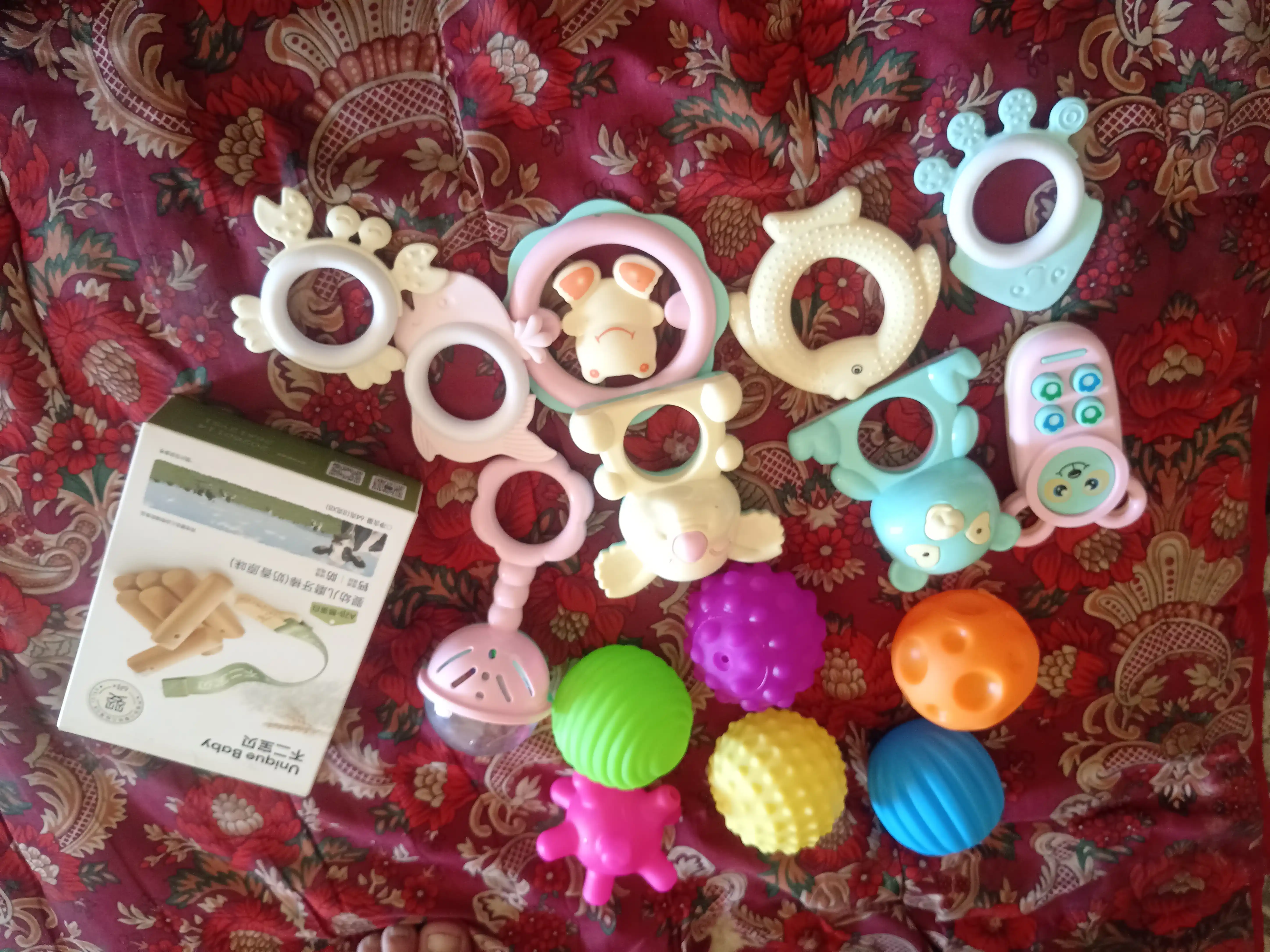 Набор погремушек для малышей Baby Rattle 0M+, развивающие игрушки