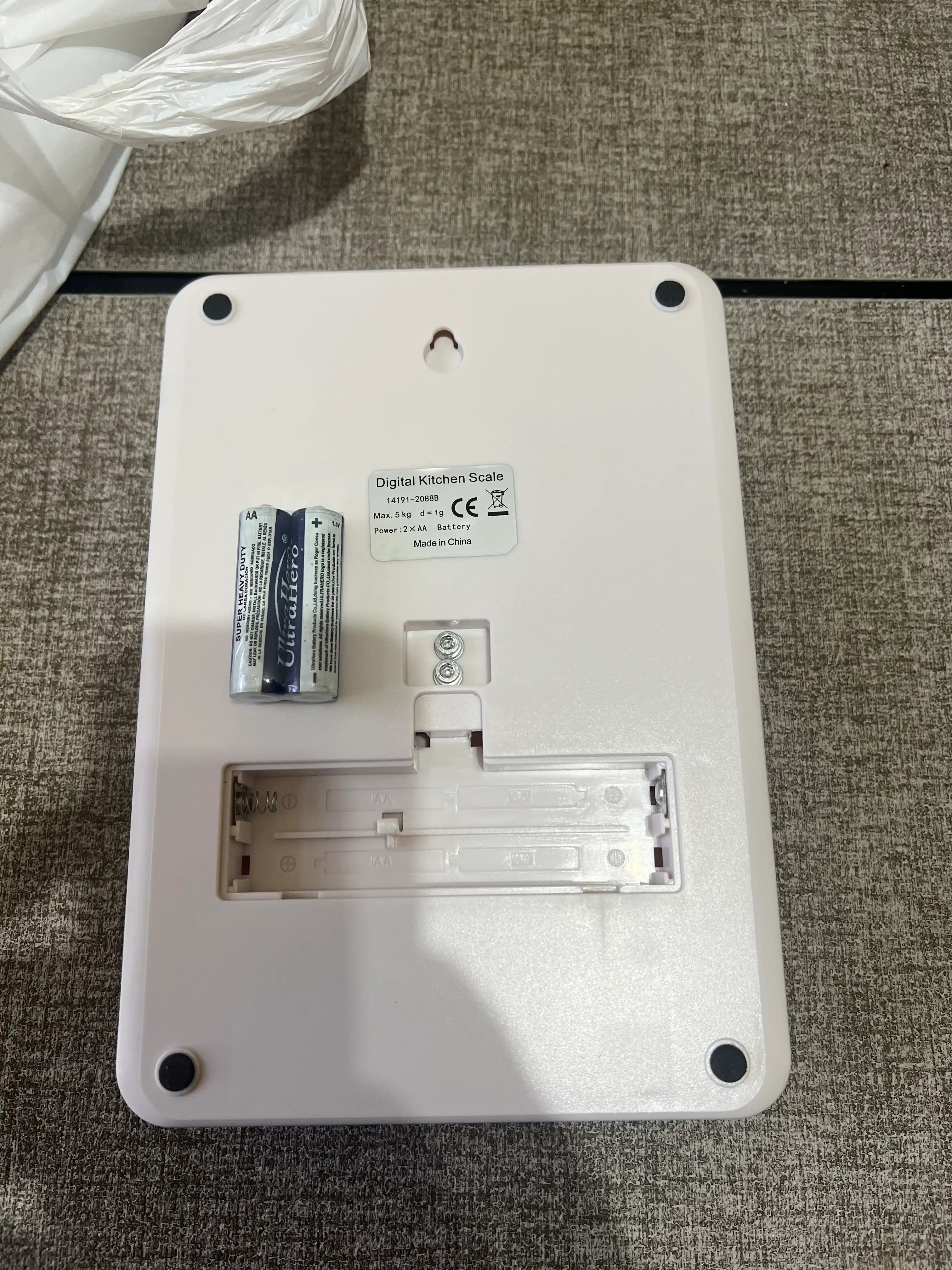 Metall platformali elektron oshxona tarozi 5 kg (aniqlik 1 g)