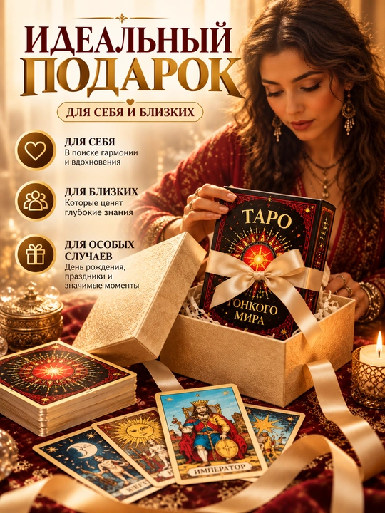 Таро колода карт предсказаний, обучения, для гадания, 78 арканов