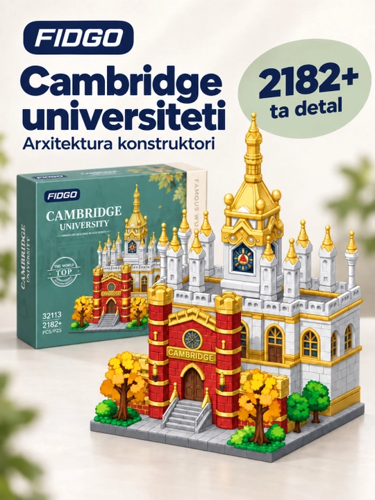 Konstruktor FIDGO Dunyo Universitetlari Kembrij, Garvard, MIT, Stenford 2100+ detal - 