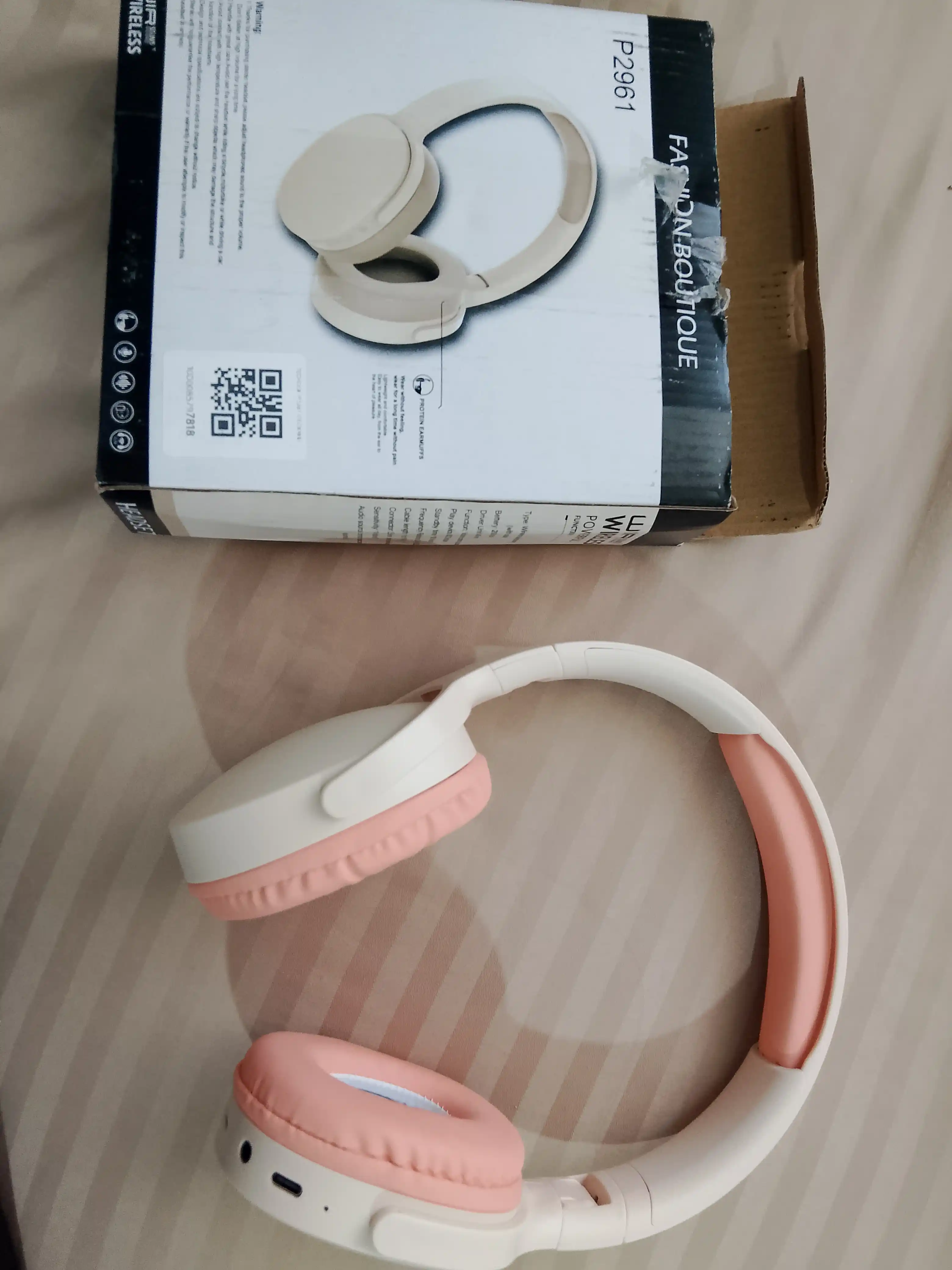 Simli va simsiz Bluetooth quloqchin WIR Wireless P2961, 40mm driver mikrofonli sport uchun