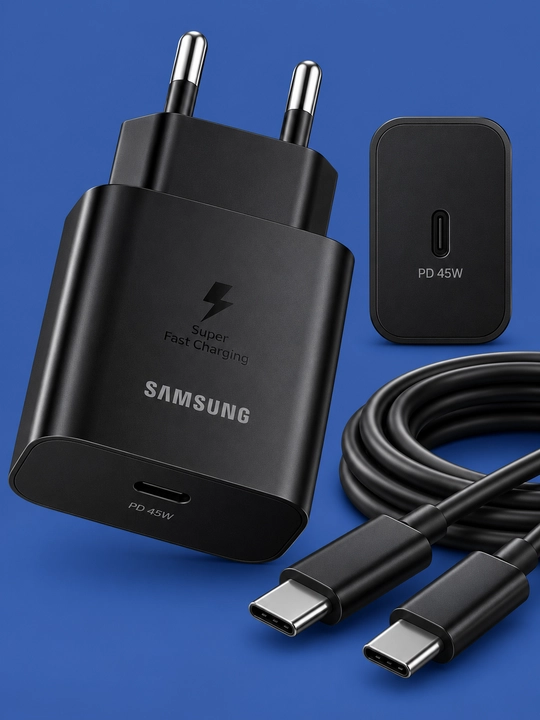 Samsung 45W PD быстрое зарядное устройство + кабель Type-C 1,8 м