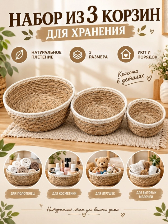 Текстильный короб для хранения вещей