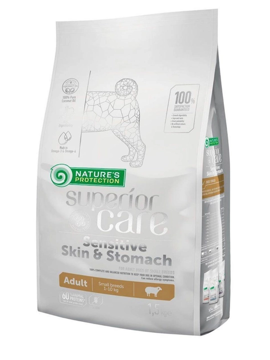 Сухой корм NP Superior Care Sensitive Skin & Stomach Adult Small Breeds 1,5кг - 