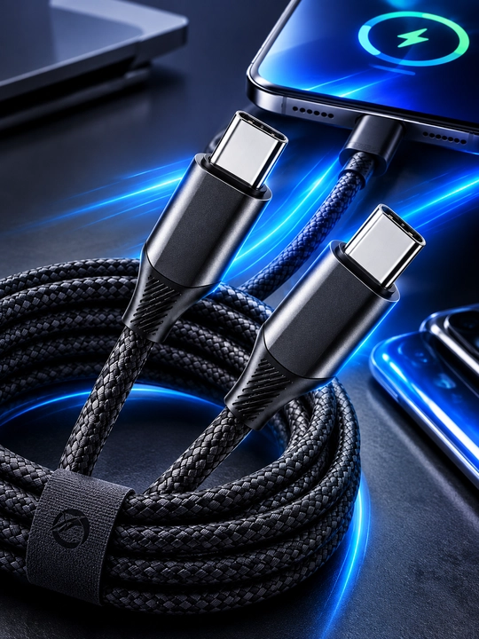 IMENSO кабель Type-C → Type-C 65W для быстрой зарядки