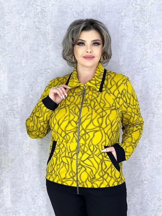 Ayollar trikotaj nakidkasi  zamokli, katta o'lchamlar 50-60 - 