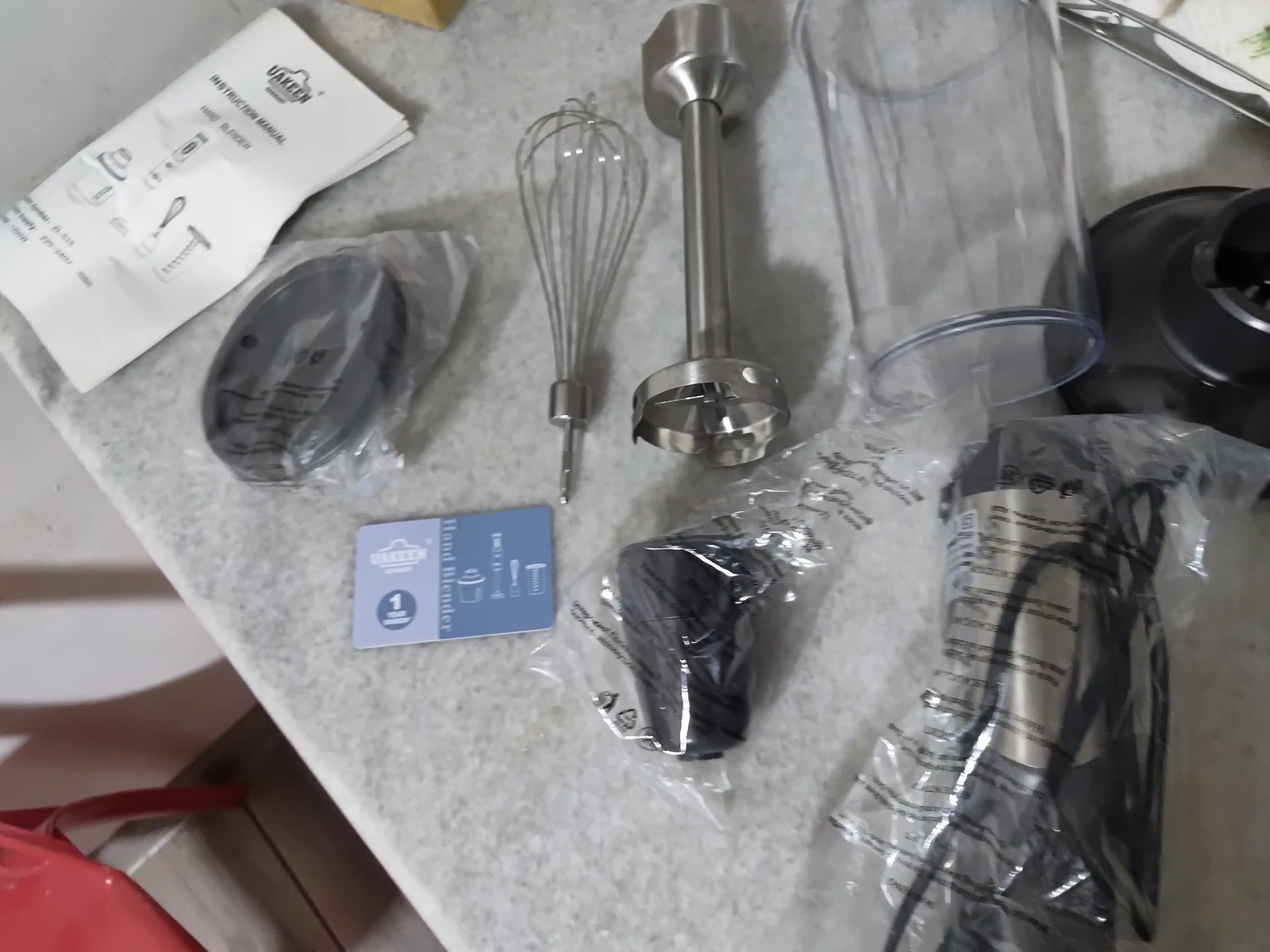 Blender BQ HB1234SS 3 tasi 1 da, 1500 Vt, Turbo rejim, mikser, maydalagich
