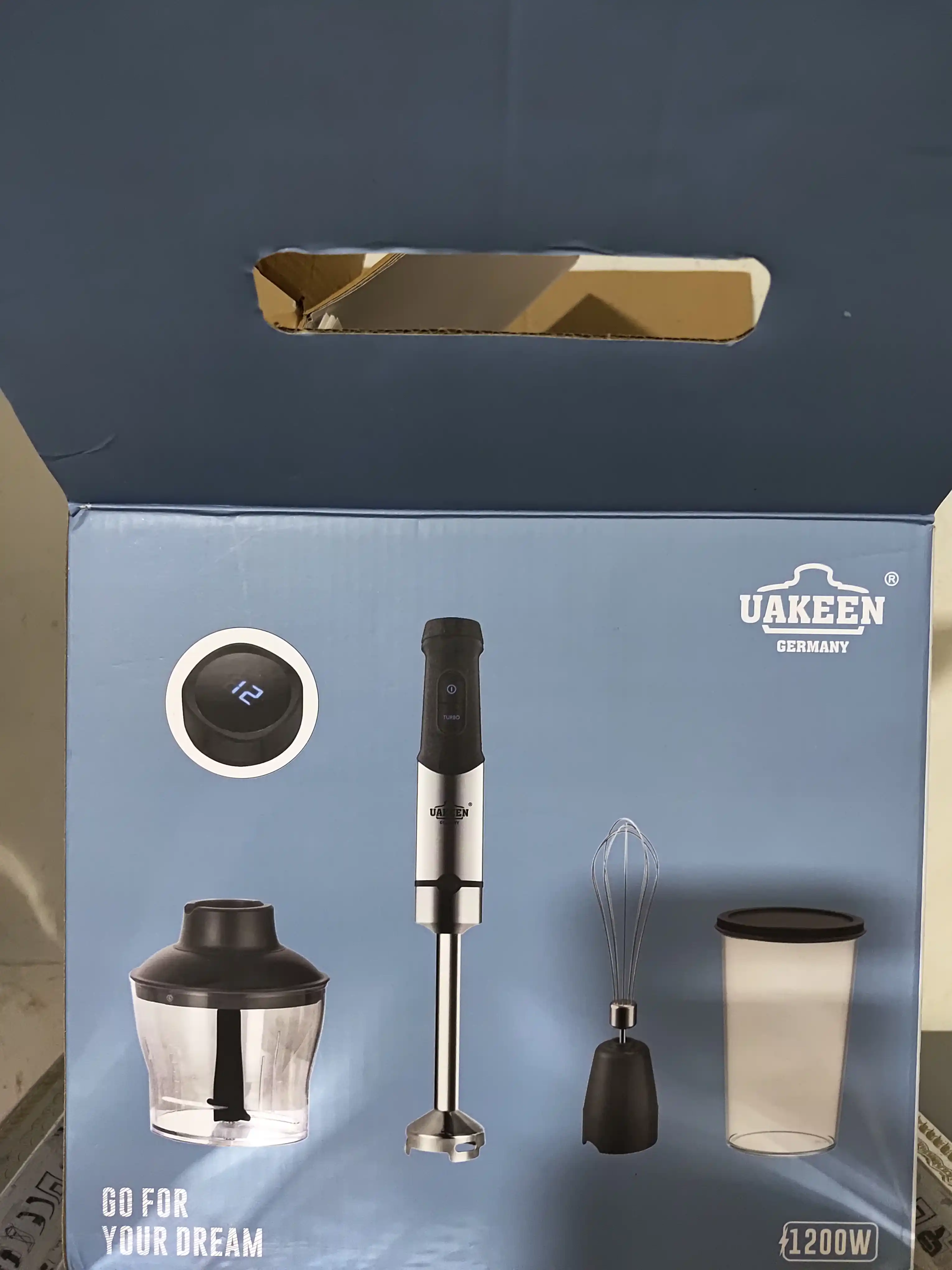 Blender BQ HB1234SS 3 tasi 1 da, 1500 Vt, Turbo rejim, mikser, maydalagich