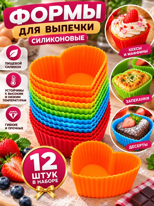 Silikon qolip shokolad va konfet qoliplari, xamir ovqatlar, marmelad va shirinliklar, muz - 