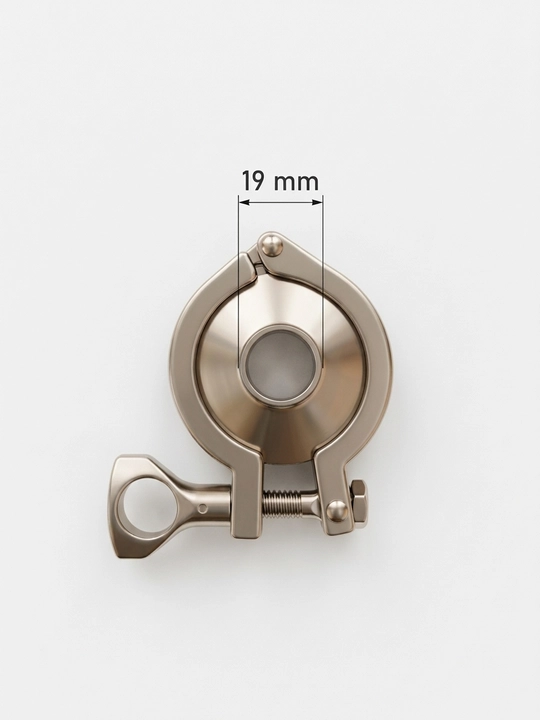 Oziq-ovqat zanglamaydigan po'latidan klamp (Tri-Clamp) to'plami, 19–89 mm - 