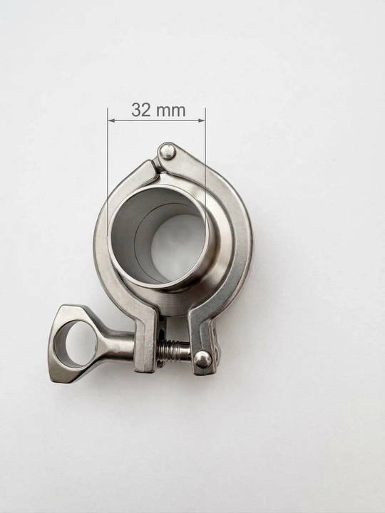 Oziq-ovqat zanglamaydigan po'latidan klamp (Tri-Clamp) to'plami, 19–89 mm - 