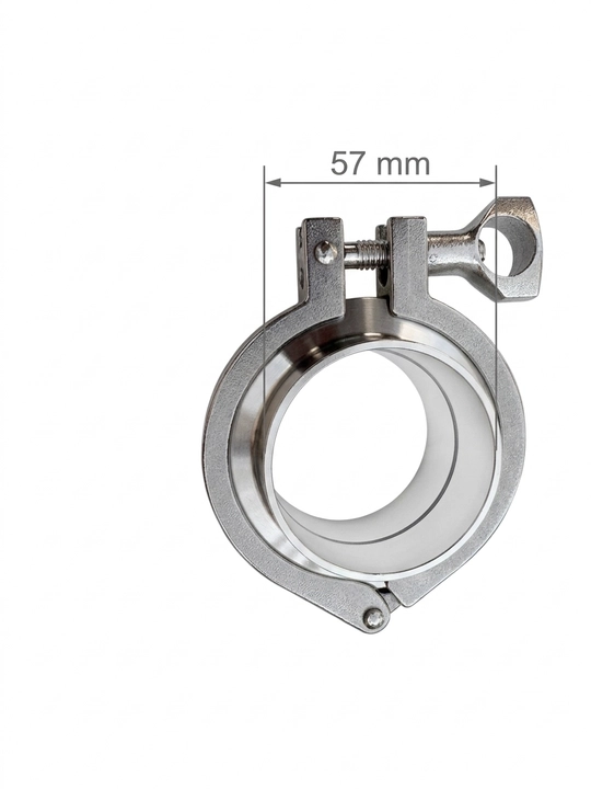 Oziq-ovqat zanglamaydigan po'latidan klamp (Tri-Clamp) to'plami, 19–89 mm - 