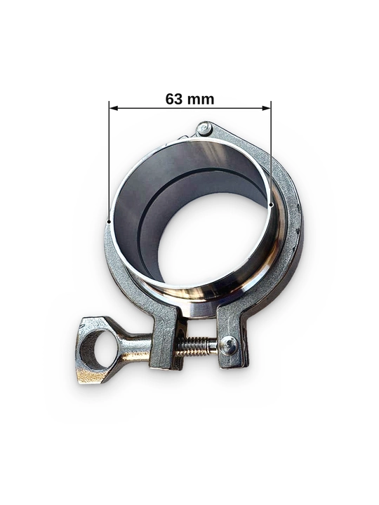 Oziq-ovqat zanglamaydigan po'latidan klamp (Tri-Clamp) to'plami, 19–89 mm - 