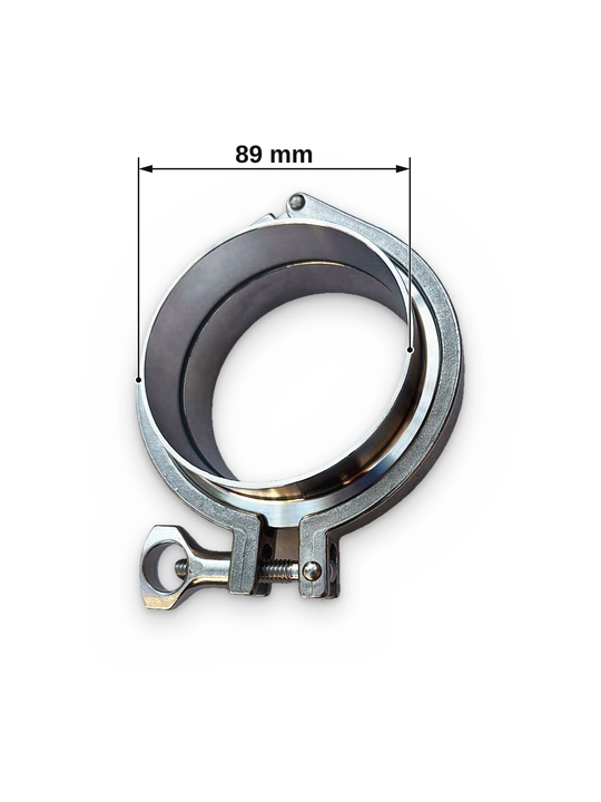 Oziq-ovqat zanglamaydigan po'latidan klamp (Tri-Clamp) to'plami, 19–89 mm - 