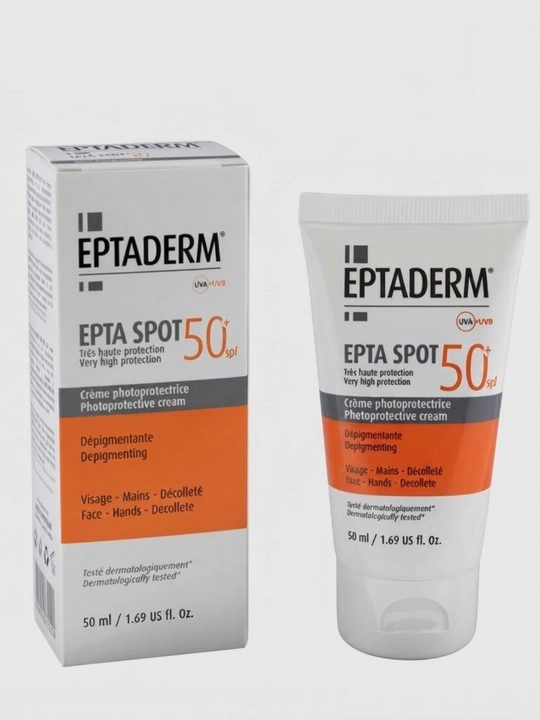 Эптадерм Epta Spot SPF 50+ - Эпта спот спф 50+ солнцезащитный крем от загара - 