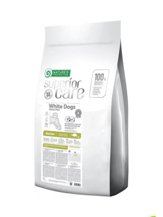 Сухой корм NP Superior Care White Dogs Grain Free Junior Small Mini, для щенков 17 кг - 