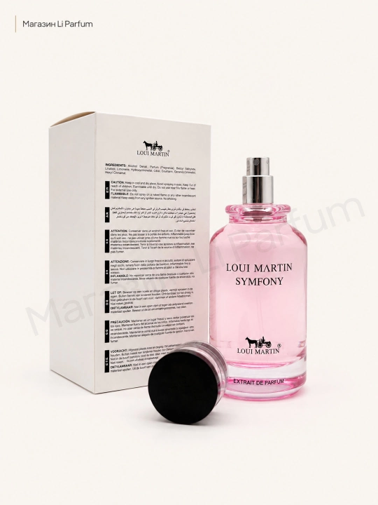 Symfony Loui Martin unisex sharqona, gul iforli, 100 ml