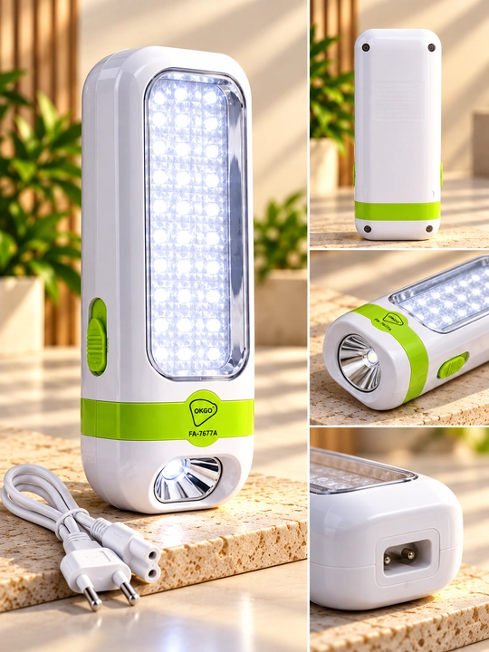 LED фонарь с мощным освещением и боковой LED-панелью