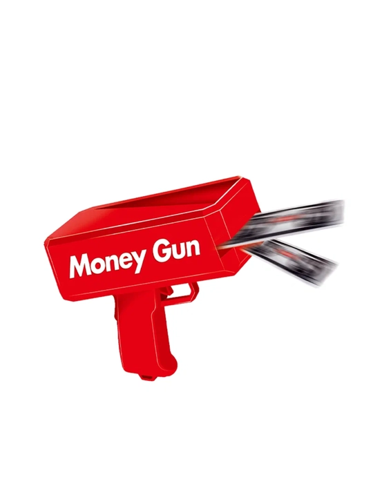 Super Money Gun o‘yinchoq pul tarqatuvchi pistolet, bolalar uchun