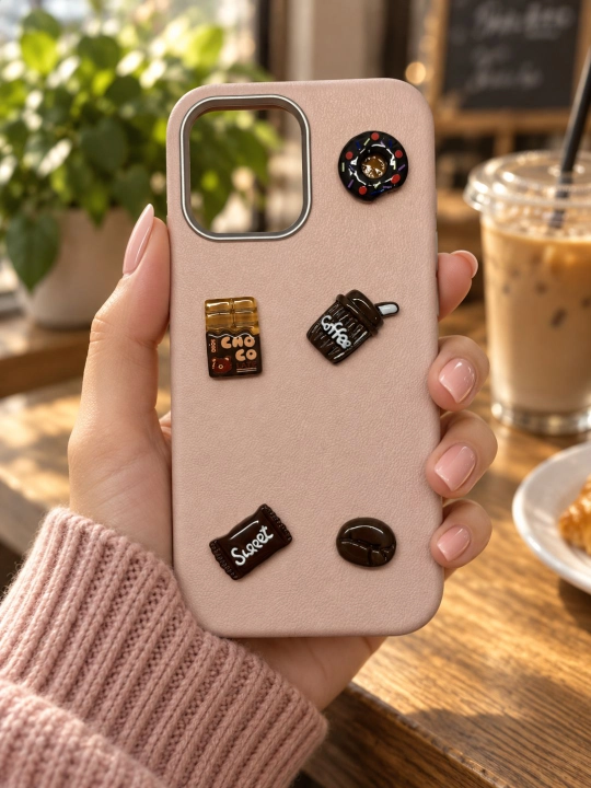 IPhone 11, 12, 13, 14, 15, 16, Pro, Pro Max, rangli, yumshoq teksturali 3D gullar bilan - 