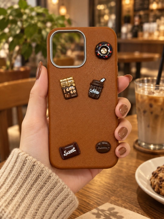 IPhone 11, 12, 13, 14, 15, 16, Pro, Pro Max, rangli, yumshoq teksturali 3D gullar bilan - 
