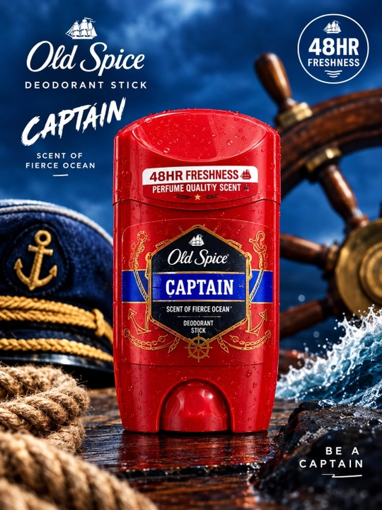 Дезодорант-стик Old Spice Captain для мужчин, защита 48 часов - 