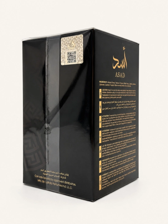 Lattafa Asad erkaklar atri, ziravorli, o'tkir hid, 100 ml