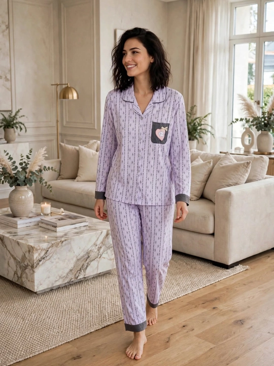 Ayollar uchun Premium pijama to'plami, uy uchun va uxlash uchun, Victoria / Hermes Style