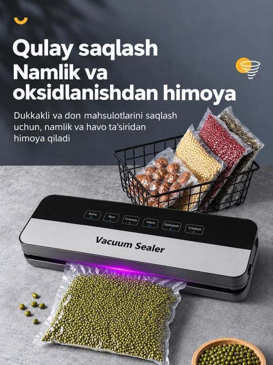 Вакууматор для продуктов, вакуумный упаковщик 6 в 1, вакуумные пакеты