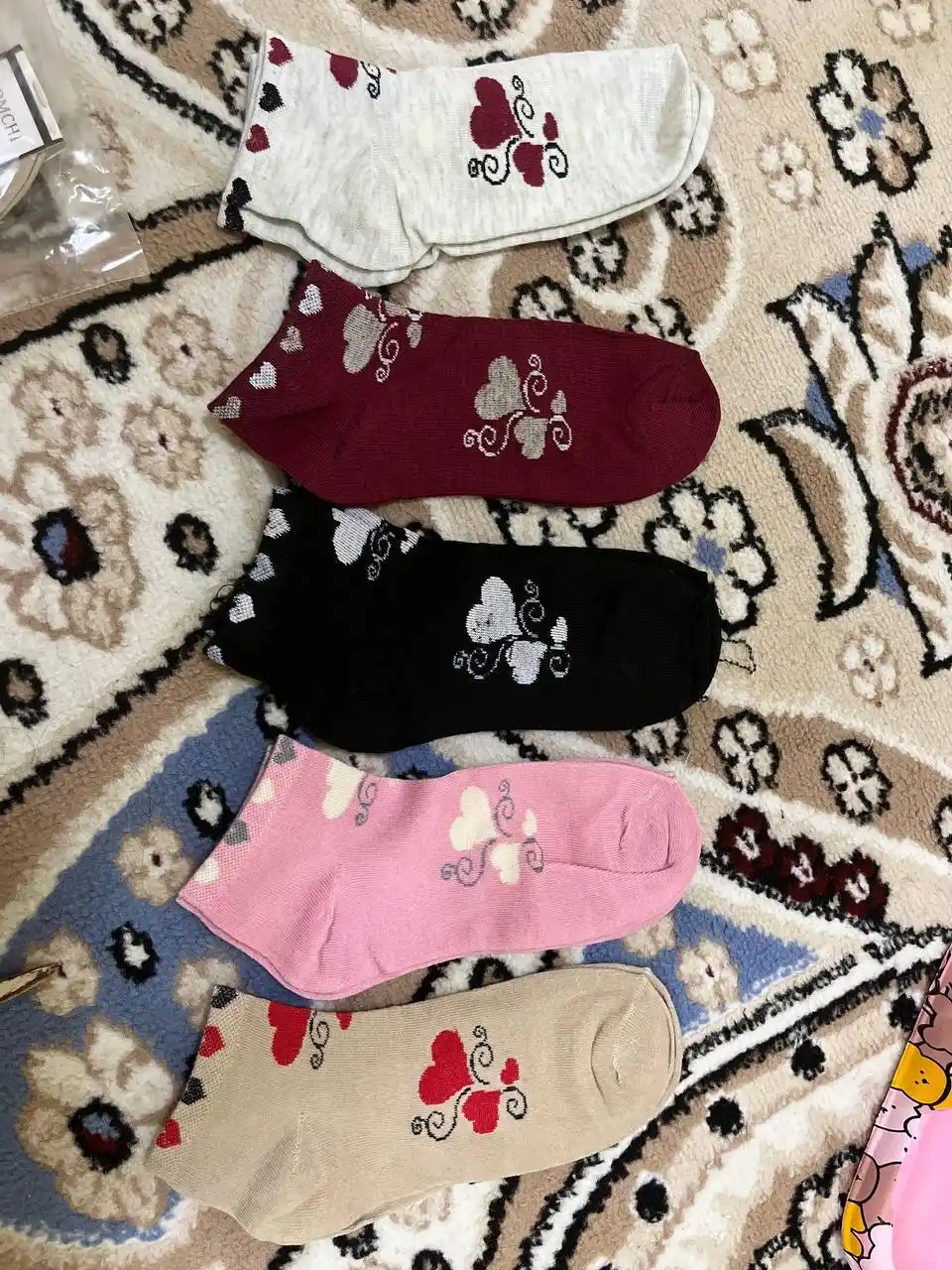 Женские носки, 5 шт, размера 36-40