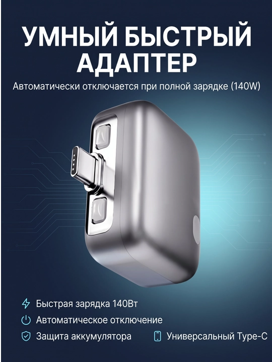 KH-51 Aqlli avtomatik-uzgich adapter (140W) — To'liq quvvatlanganda avtomatik-o'chirish