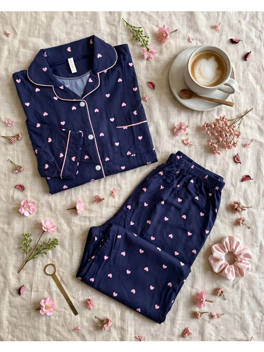 Ayollar uchun katta o'lchamli pijama, gulli uy to'plami, 54-58 razmer, paxta pijama