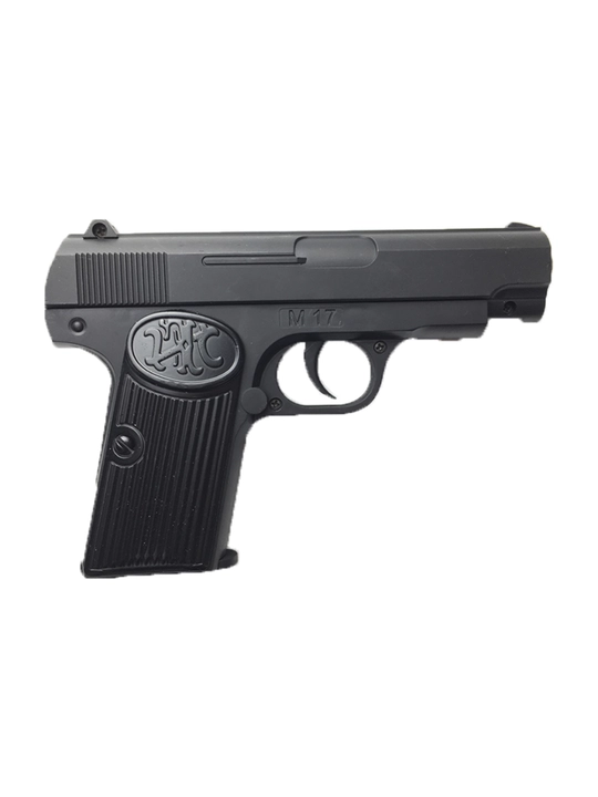 Shooter M17 metall o‘yinchoq pistolet, magazinli, 6 mm BB, qora