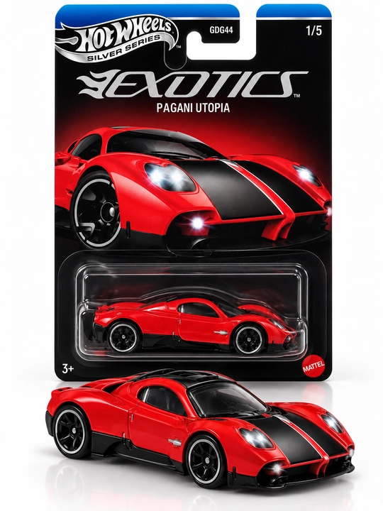 Hot Wheels 1/64 Exclusive 3 kolleksion bolalar o'yinchoq mashinasi - 