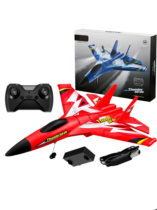 Radio boshqaruvli samolyot-planer 4DRC Thunderbirds G6, 2.4G, 14+