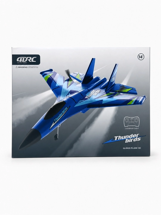 Radio boshqaruvli samolyot-planer 4DRC Thunderbirds G6, 2.4G, 14+