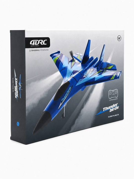 Radio boshqaruvli samolyot-planer 4DRC Thunderbirds G6, 2.4G, 14+
