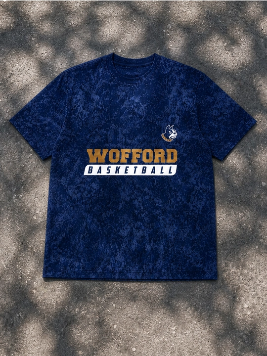 Мужская хлопковая футболка оверсайз с принтом Wofford Basketball, короткий рукав