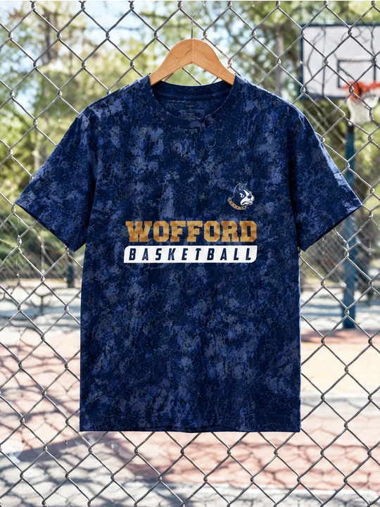 Мужская хлопковая футболка оверсайз с принтом Wofford Basketball, короткий рукав