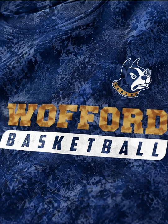 Мужская хлопковая футболка оверсайз с принтом Wofford Basketball, короткий рукав